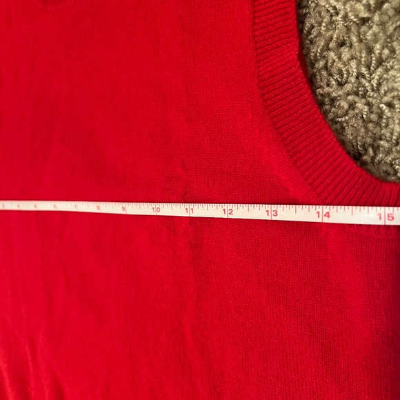 J Crew Divina Cashmere Vest Red Size Small - Picture 4 of 5